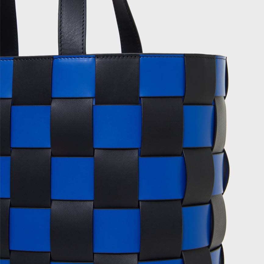 Women's Mansur Gavriel Upcycled Woven Tote Bags Blue / Black | AU 6092UF